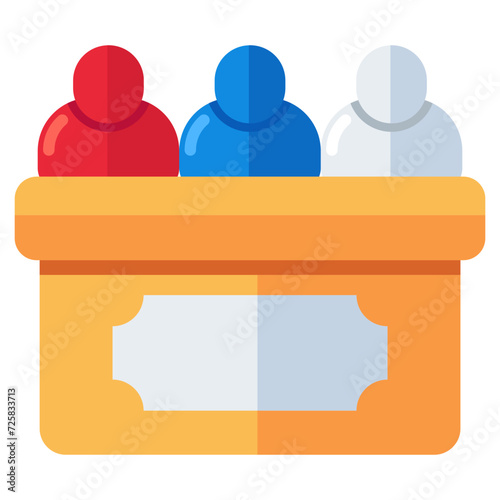 Unique design icon of judge panel 