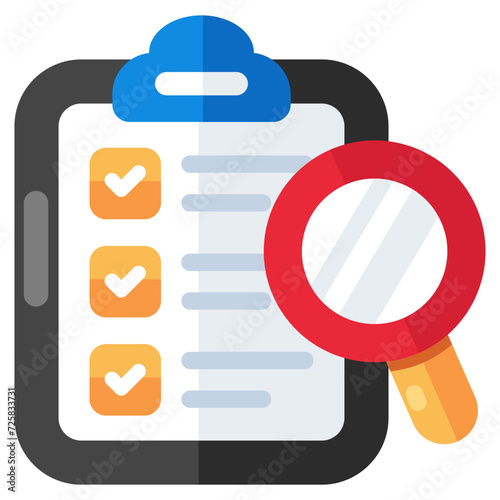 Perfect design icon of search list 