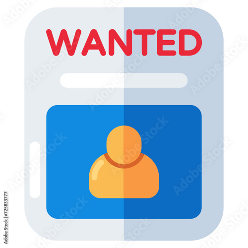 Trendy vector design of wanted poster 