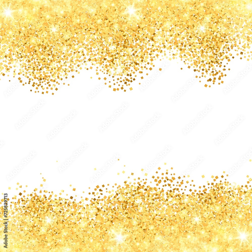 White Background With Golden Dust Borders 1