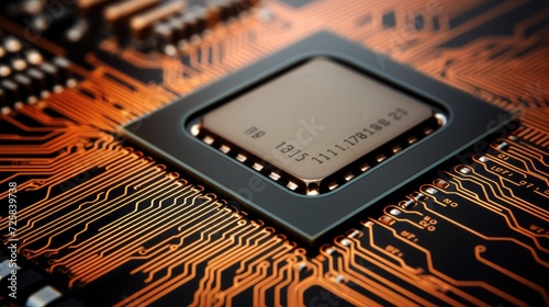 A close-up shot provides a clear view of the processor's architecture, highlighting the precision and sophistication of semiconductor technology.