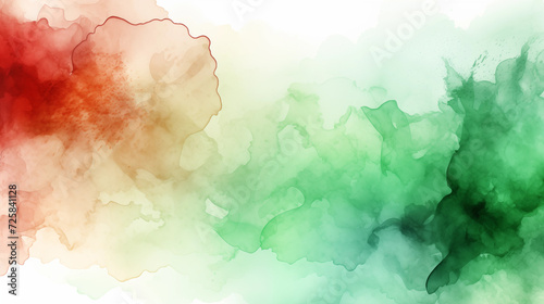 beautiful red and green watercolor background wallpaper