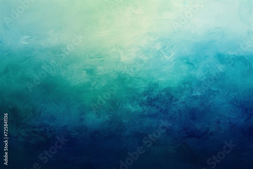 a gradient background with a fusion of oceanic blues and greens, reminiscent of the depths of the sea