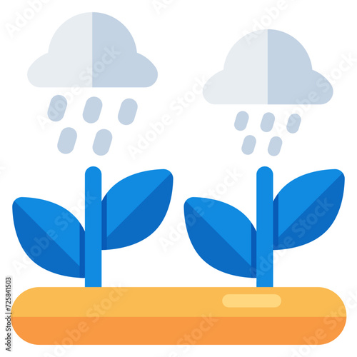 Rainfall icon in perfect design