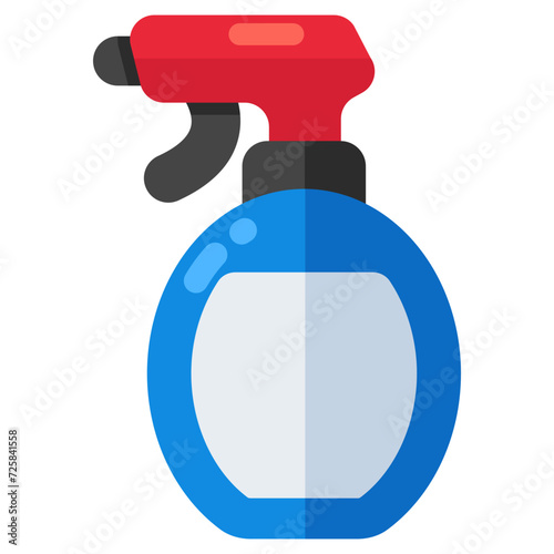 A creative design icon of cleaning spray