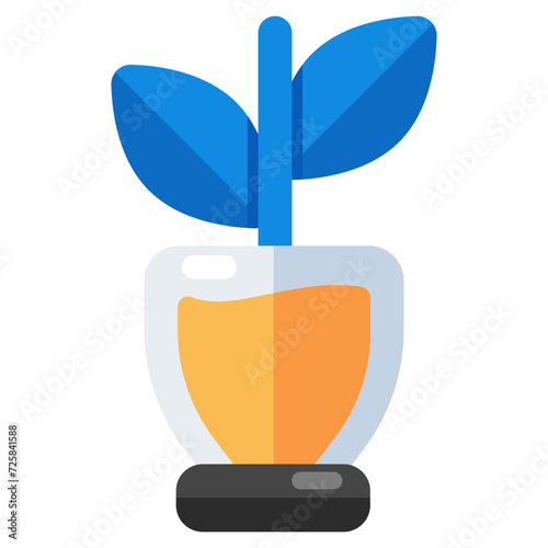 Vector design of growing plant, sprout icon 