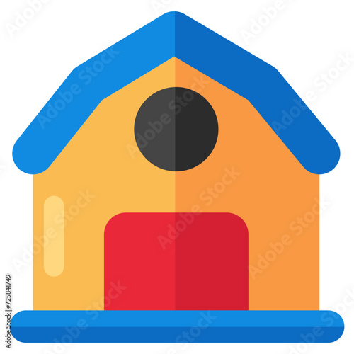 A creative design icon of farmhouse 