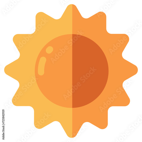A creative download icon of sun 