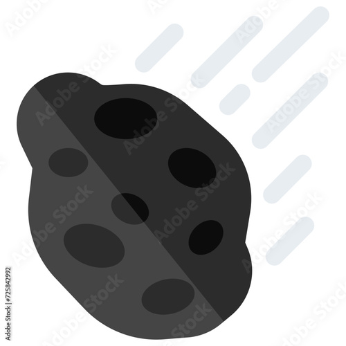 An icon design of meteorite 