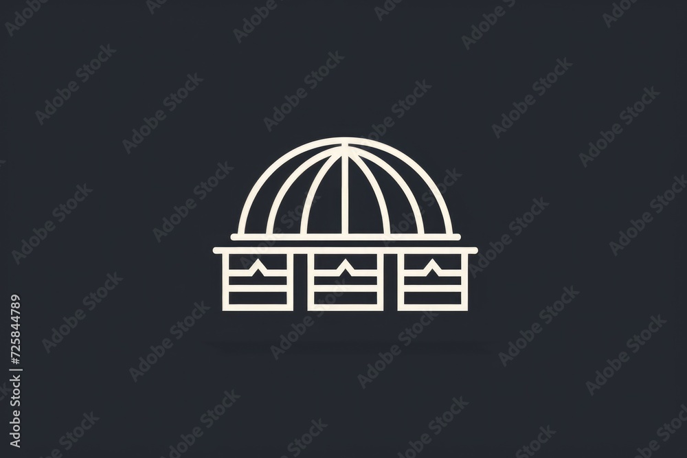 A black and white photo of a building with a dome on top. Suitable for architectural designs and historical references A black and white photo of a building with a dome on top. Suitable for architectural designs and historical references