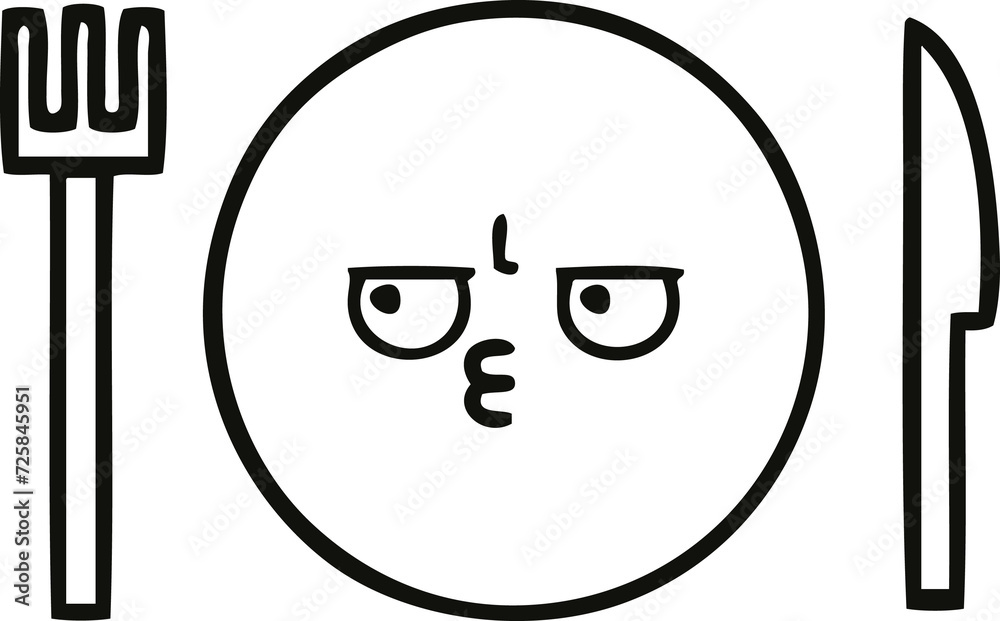 line drawing cartoon dinner plate line drawing cartoon dinner plate