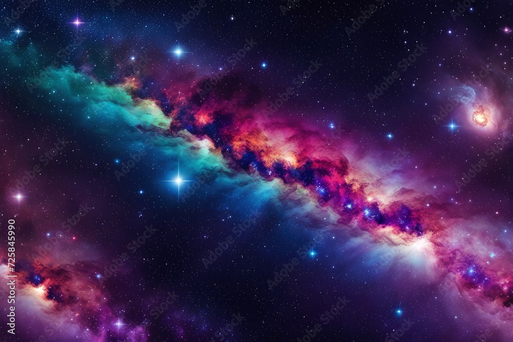 Vibrant and mesmerizing cosmic backdrop