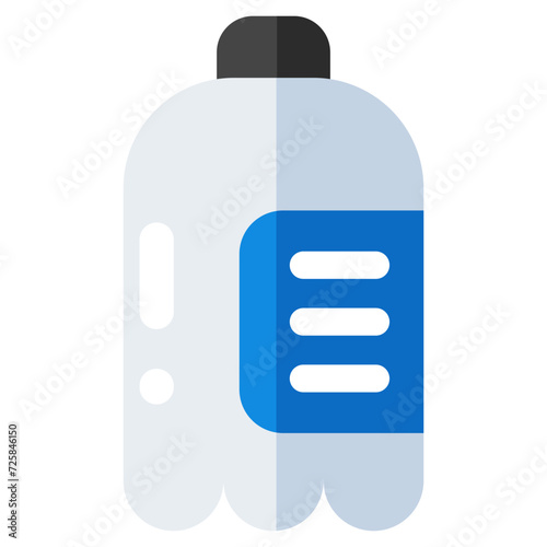 An editable design icon of water bottle