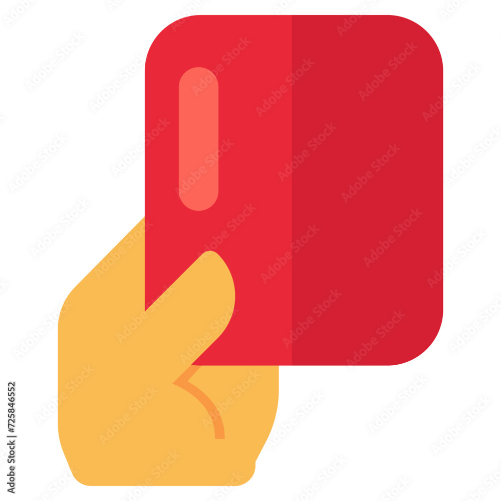 A unique design icon of penalty card A unique design icon of penalty card