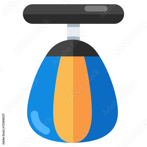 A modern design icon of punching bag