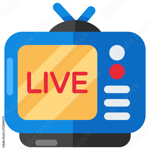 An icon design of live match 