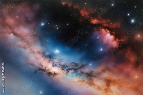 Wonderful and vibrant galaxy display