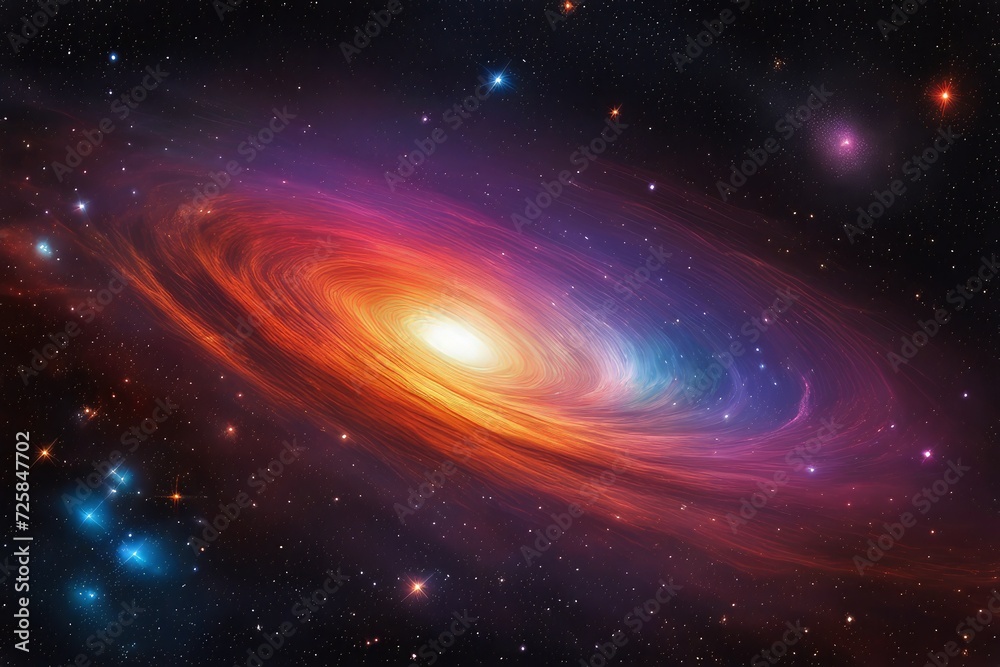 Obraz premium Mesmerizing and lively universe backdrop