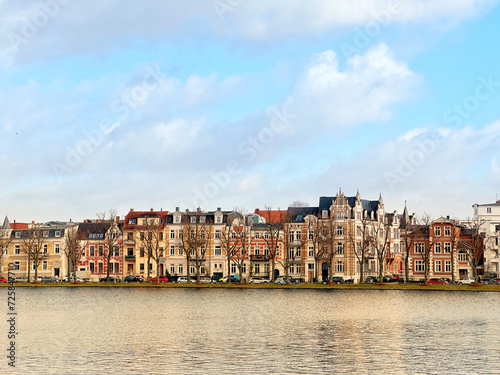 Panoramic view of Schwerin, Germany © Schneestarre