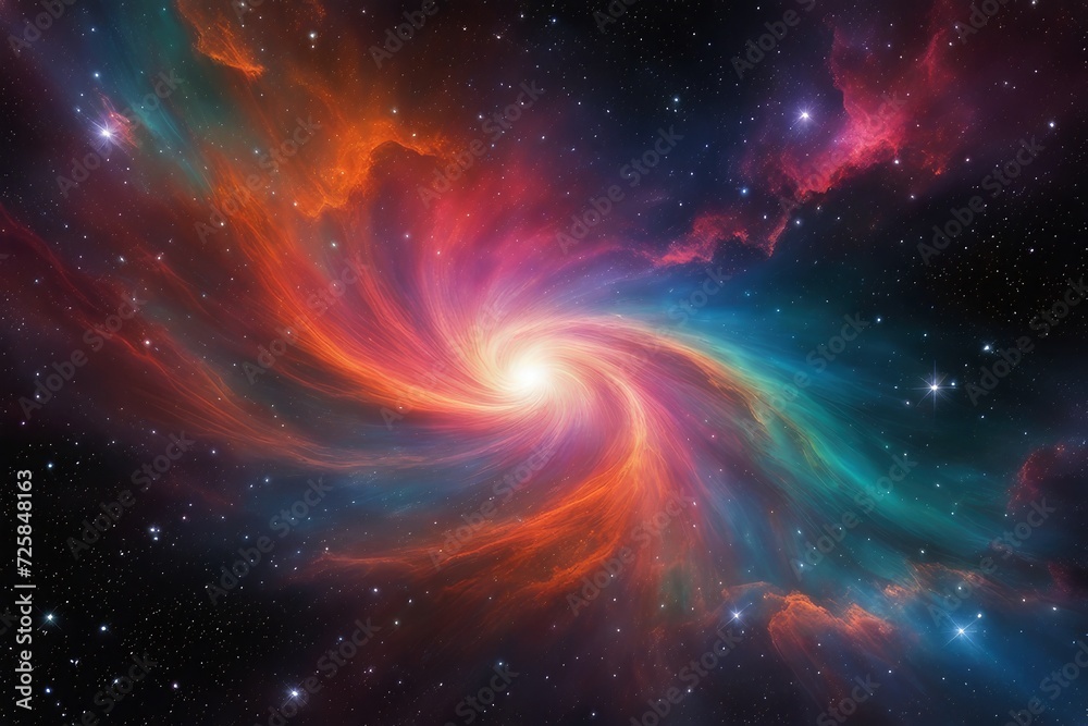 Radiant and breathtaking galaxy design