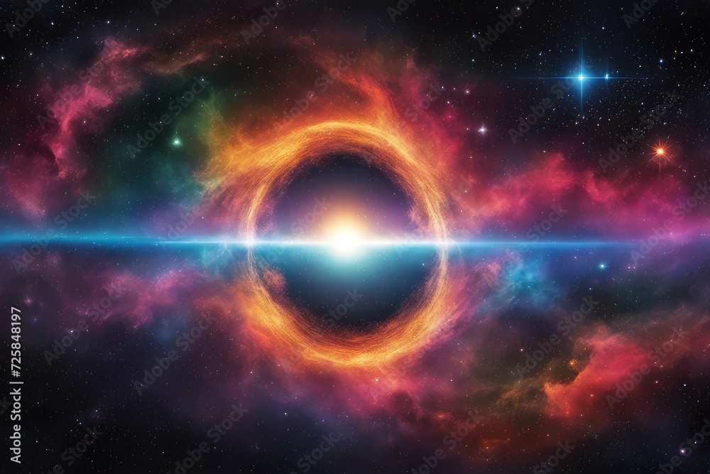Mesmerizing and lively galaxy scene