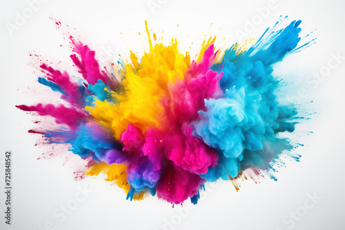 Holi festival of colors colorful paint splash explosion 