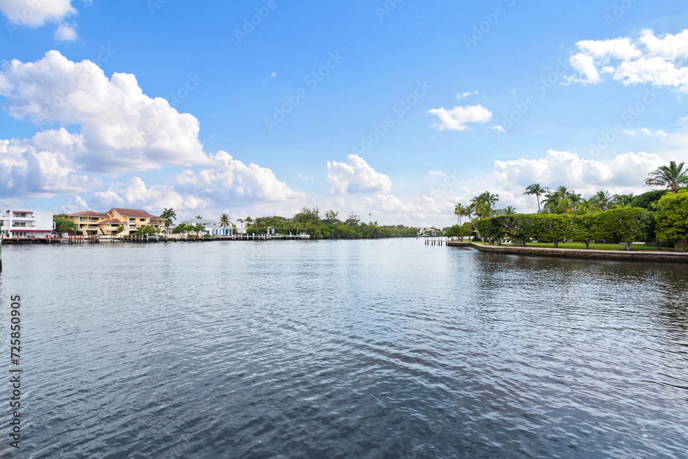 Water view from a property in Miami Florida Water view from a property in Miami Florida