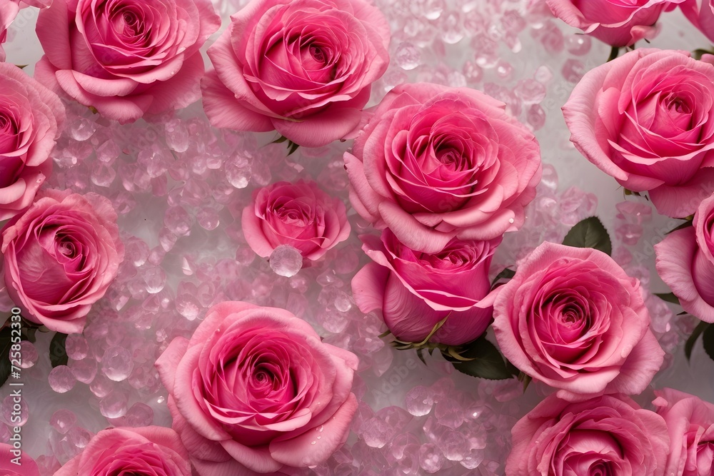 Pink roses background. Valentine. Pink roses background. Valentine.