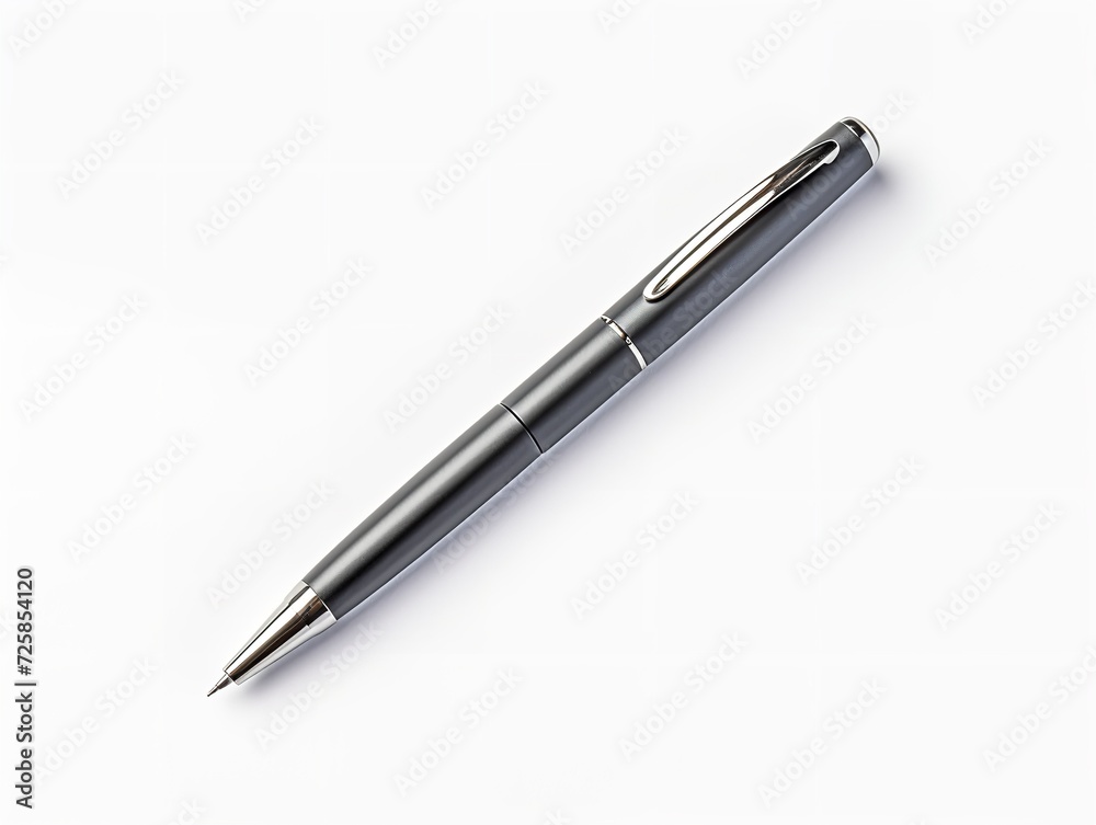 Graphite Mechanical Pencil Precision Writing Isolated on White Background AI Generated Graphite Mechanical Pencil Precision Writing Isolated on White Background AI Generated