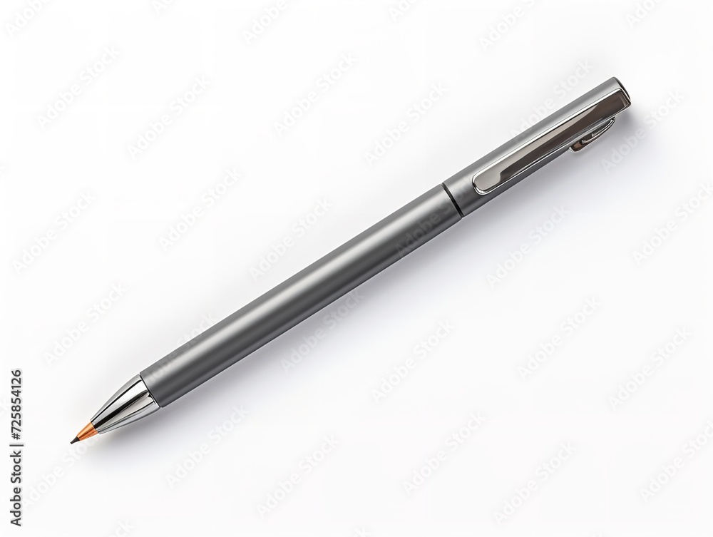 Graphite Mechanical Pencil Precision Writing Isolated on White Background AI Generated Graphite Mechanical Pencil Precision Writing Isolated on White Background AI Generated