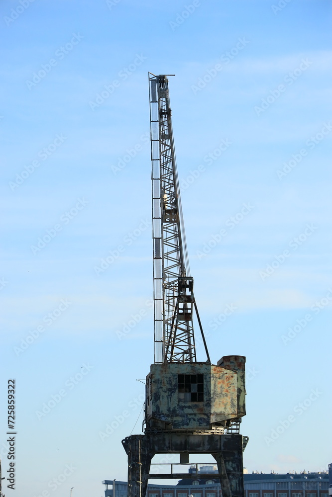 Industrial harbor crane
