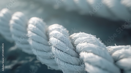 Texture abstract background with sea rope. Generative AI