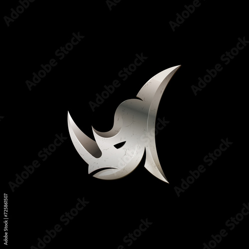 RHINO METAL ,IRON SIGN GOLDEN RATIO