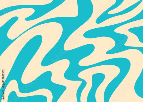 Minimalist background with cute wavy lines pattern and with some copy space area