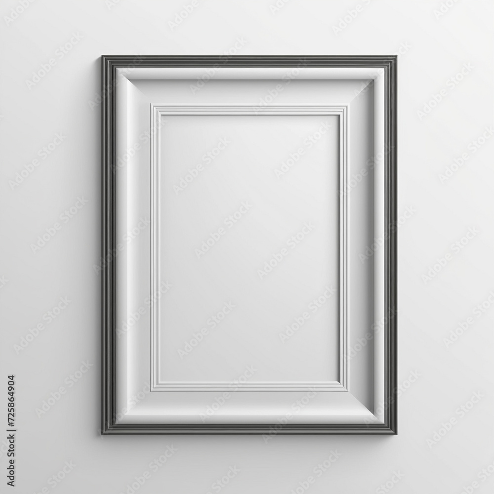 Realistic rectangular and square wooden blank picture photo frames stand on a clear wall from the front. wood frame with glossy glass. Template mockup. Generative AI Realistic rectangular and square wooden blank picture photo frames stand on a clear wall from the front. wood frame with glossy glass. Template mockup. Generative AI
