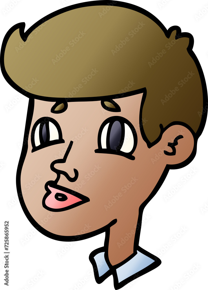 Fototapeta premium cartoon doodle of a boy face