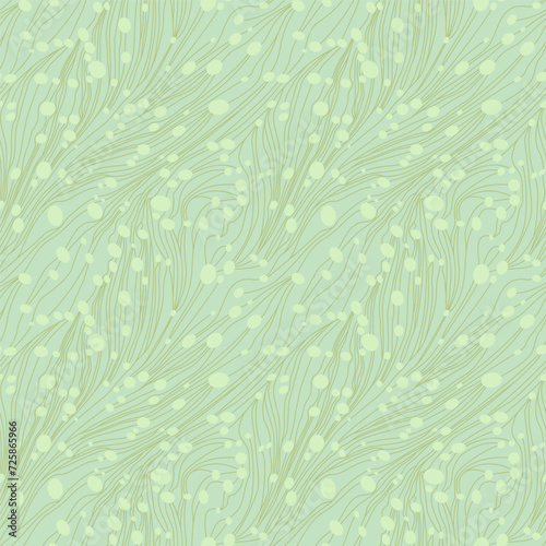 Abstract seamless pattern with fine lines and dots - hand drawn vector illustration.  © Larus