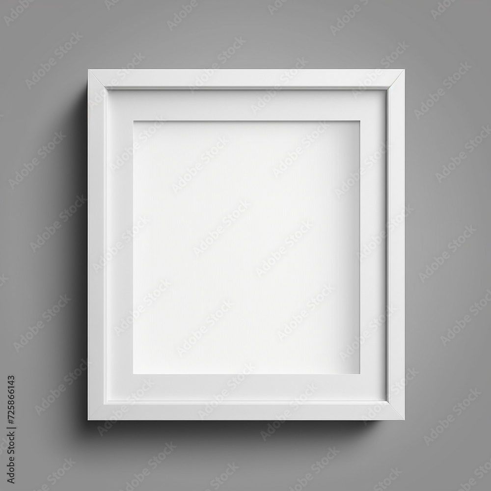 Realistic rectangular and square wooden blank picture photo frames stand on a clear wall from the front. wood frame with glossy glass. Template mockup. Generative AI Realistic rectangular and square wooden blank picture photo frames stand on a clear wall from the front. wood frame with glossy glass. Template mockup. Generative AI
