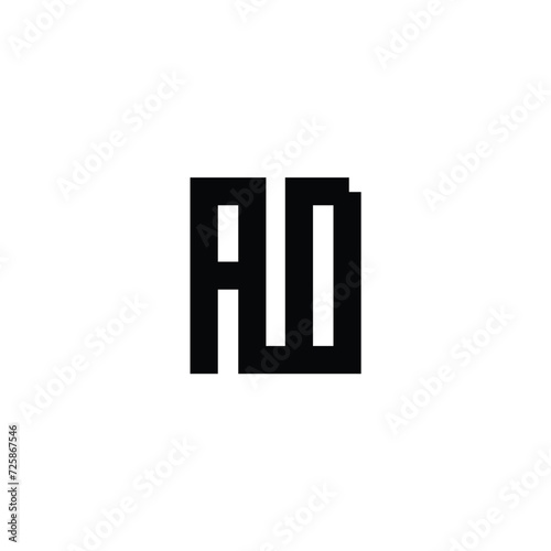 A D Logo. AD Letter Logo Design. Alphabet letter icon logo AD