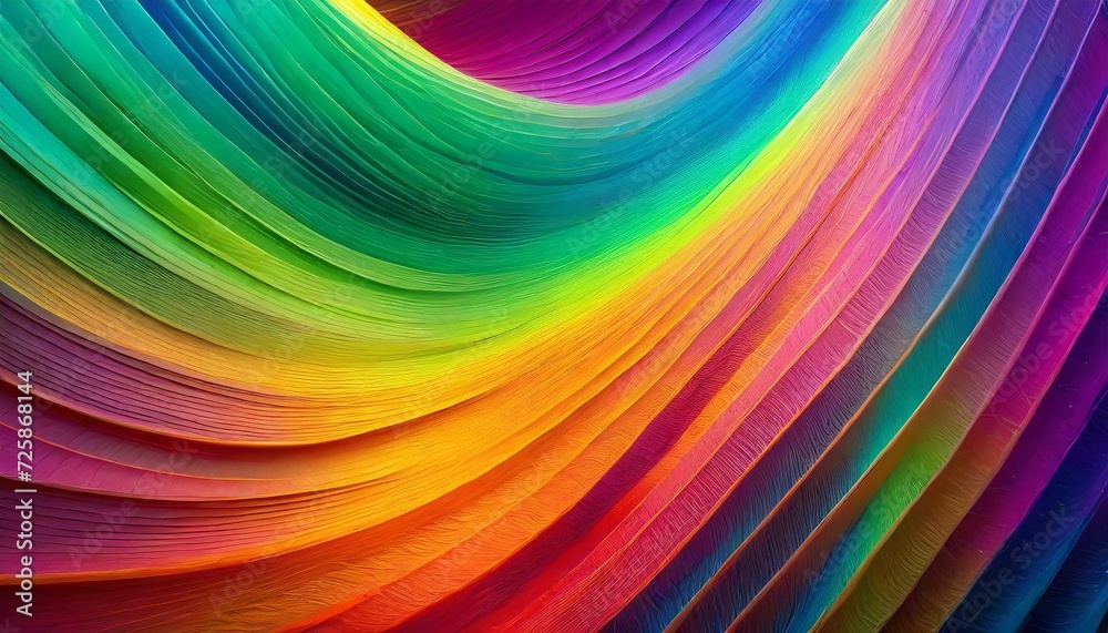 A stunning 3D render of an abstract multicolor spectrum A stunning 3D render of an abstract multicolor spectrum