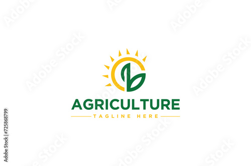 An excellent, creative, super minimalist agriculture logo design concept for an ideal farmer.