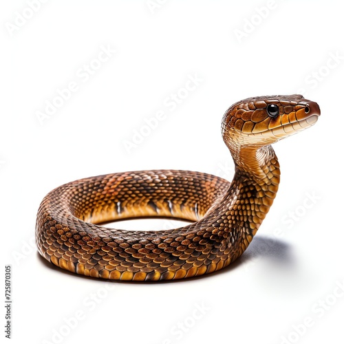 a cobra, studio light , isolated on white background © singgih