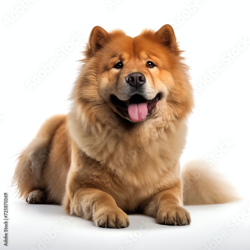 a chowchow, studio light , isolated on white background © singgih