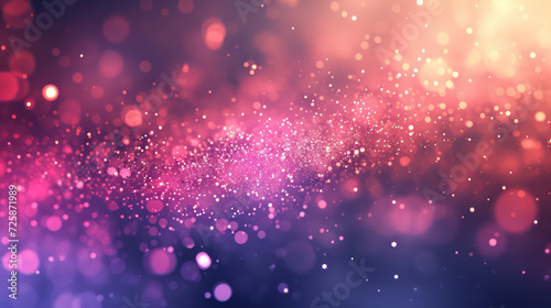 colorful luxury glitter and bokeh particles, colorful bokeh background, holiday festival background