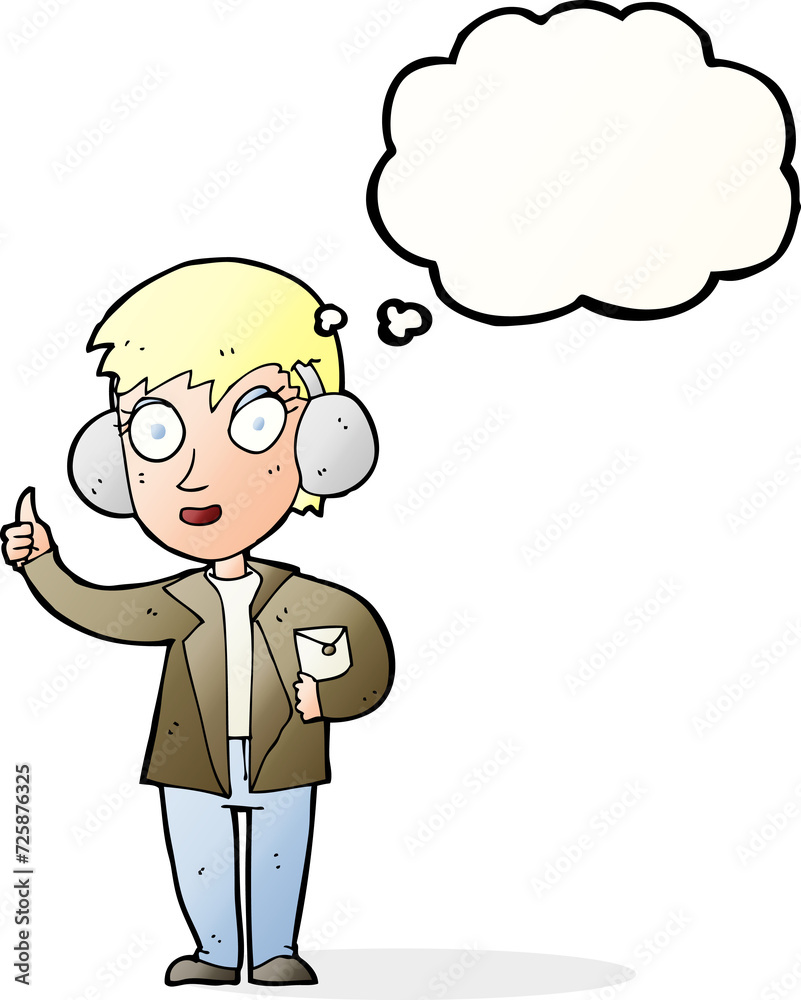 cartoon air force woman with thought bubble cartoon air force woman with thought bubble