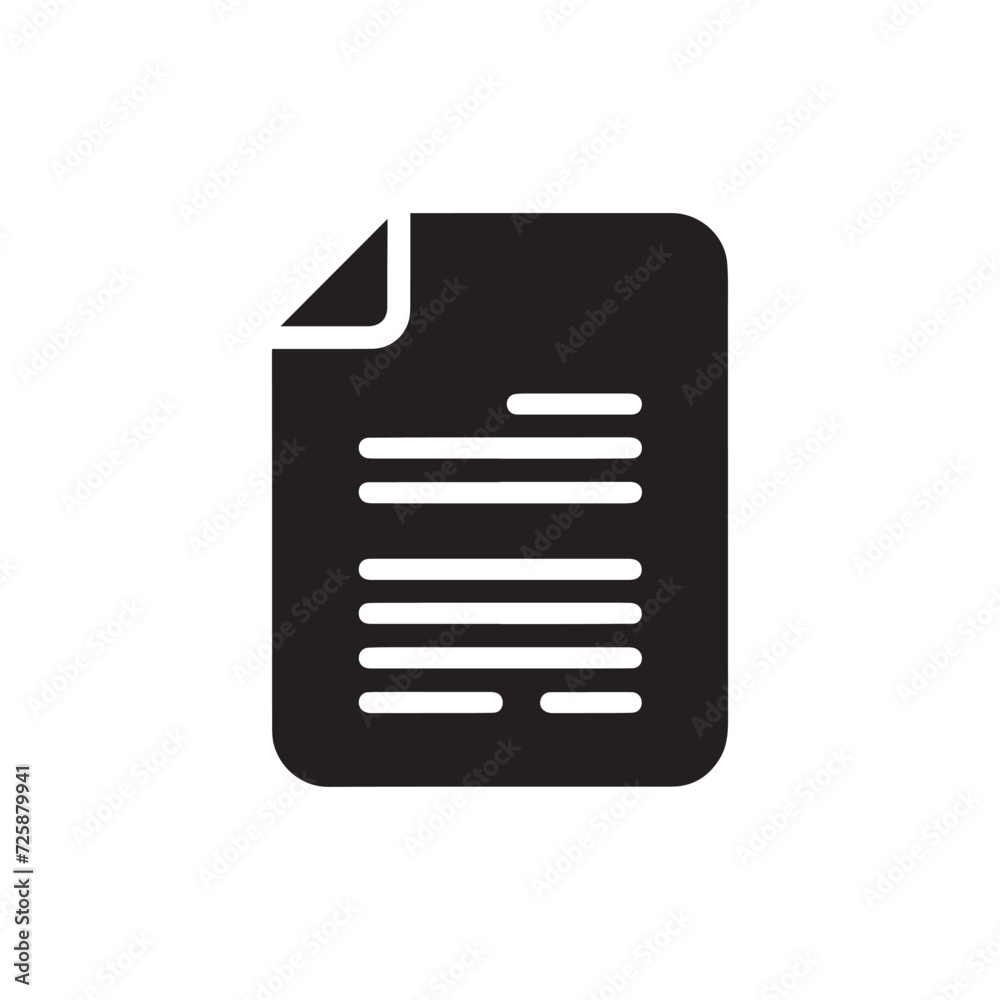 Document icon vector Document icon vector