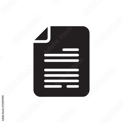 Document icon vector