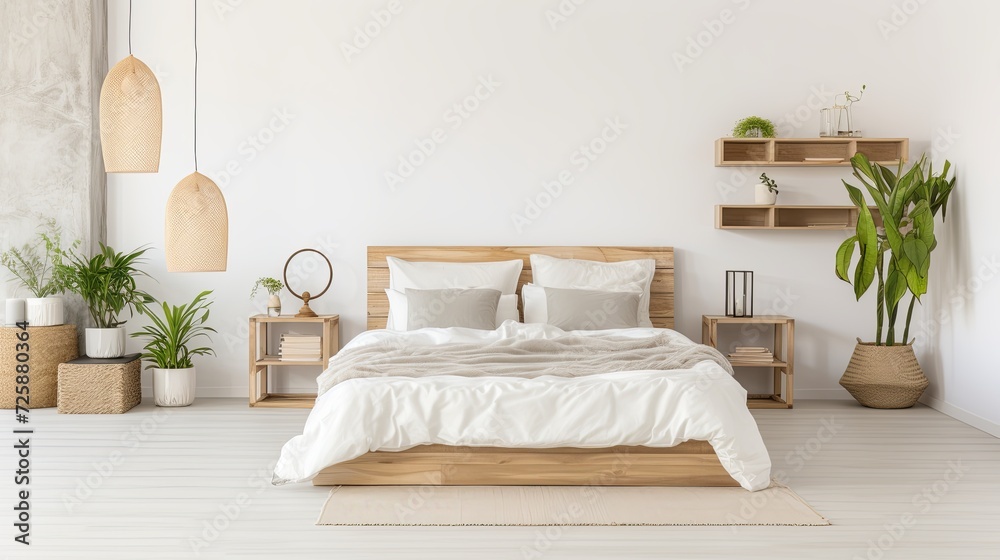 Serenity Blooms: A Haven of Nature in a Dreamy Bedroom Serenity Blooms: A Haven of Nature in a Dreamy Bedroom