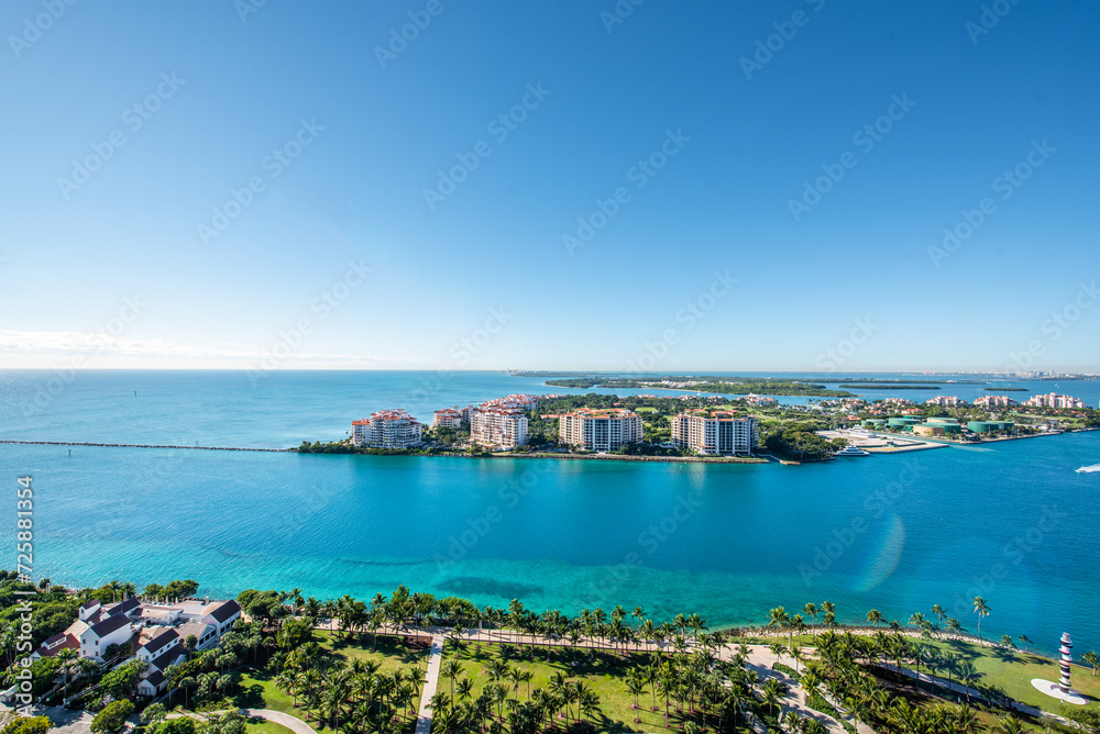 View over Miami Beach Florida