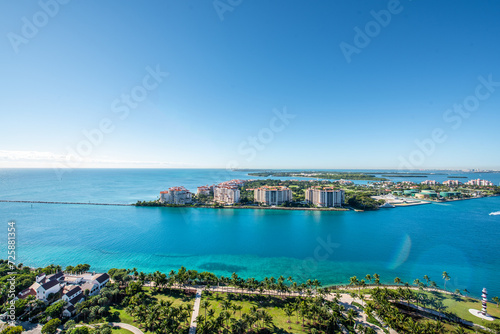 View over Miami Beach Florida